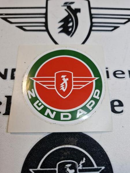 Original Zündapp Aufkleber wie Tankemblem in Rot Grün weiß